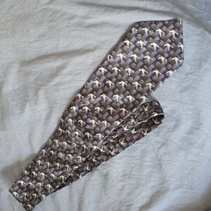 Patterned Neck Tie with Bird Design By Freeman